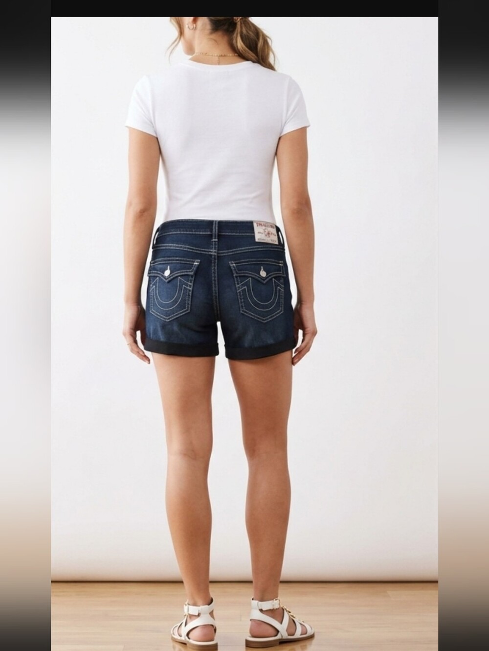 True Religion Mid Cut Off Shorts Size W30